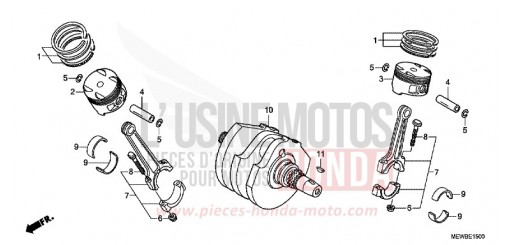 VILEBREQUIN/PISTON NT700VAB de 2011